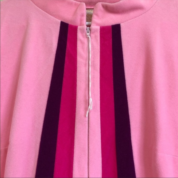 Vintage Nightgown JCPenney Loungewear Pink Velour - Picture 2 of 8